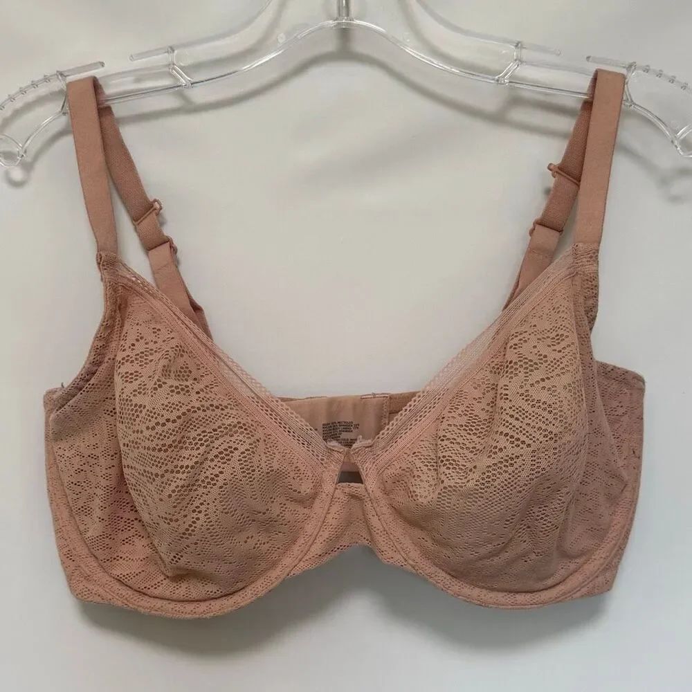 B24 Soma unlined perfect coverage bra blush size 36DDD